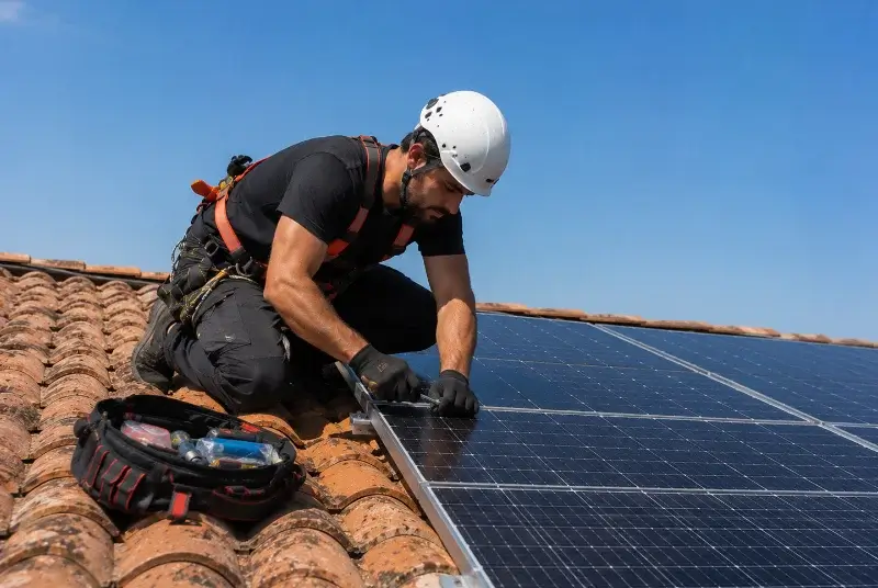 Maintenance et monitoring de panneaux solaires à Aurignac